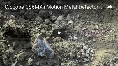 C.SCOPE CS6MXi Motion Metal Detector detecting outing video